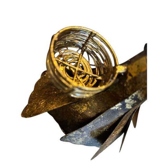 Vintage Gold Angel Tea Light Candle Holder 8" Metal - Picture 4 of 7